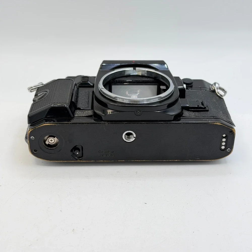 Lot of 2 Canon A-1 35mm SLR Film Camera Body Black Vintage Tested - For Parts